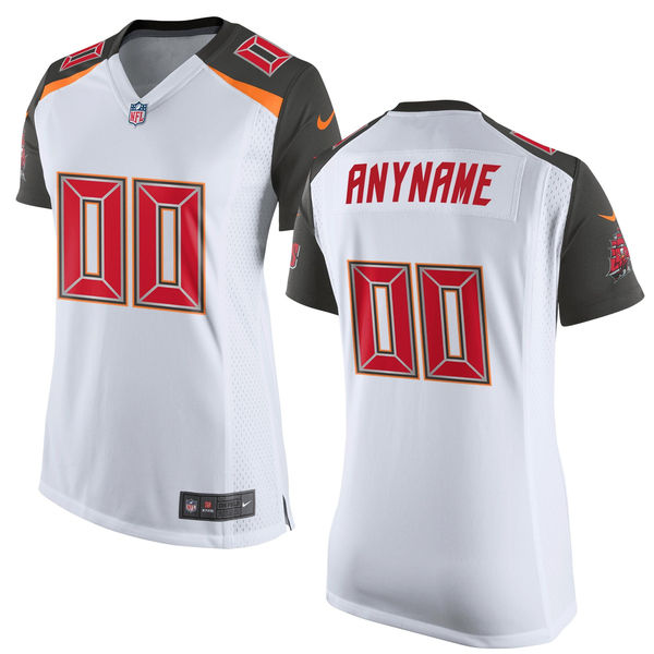 Nike Tampa Bay Buccaneers Customized White Stitched Women's NFL Jersey